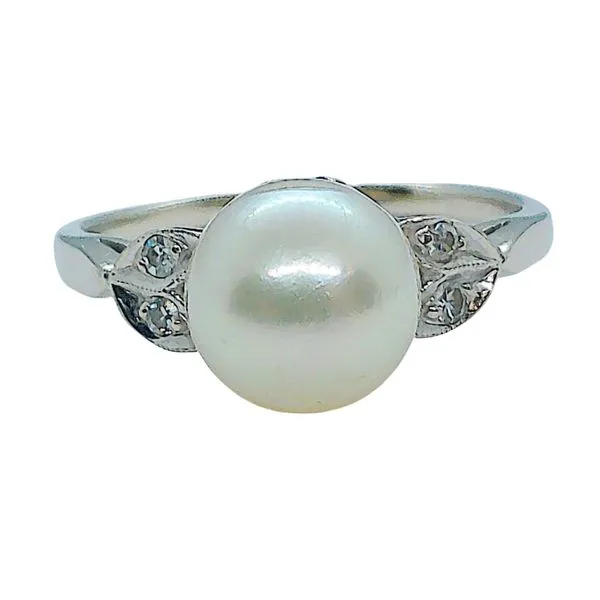 Pearl and Diamond Ring Joint Venture Jewelry Cary, NC