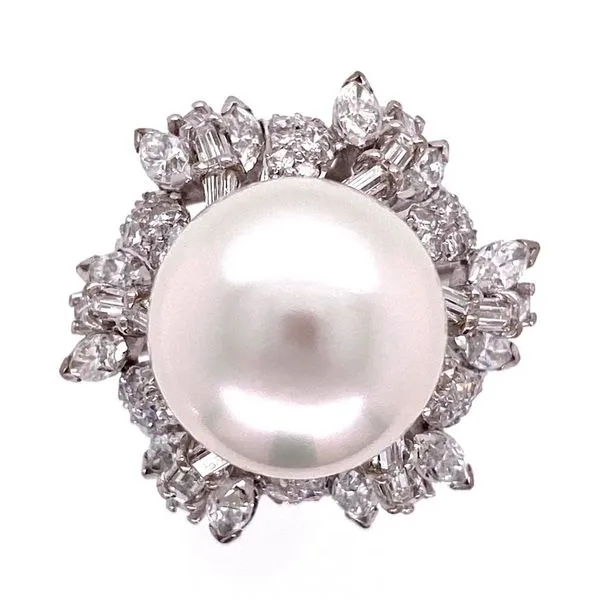 South Sea Pearl and Diamond Fashion Ring Joint Venture Jewelry Cary, NC