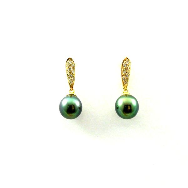 Black Pearl Dangle Drop Earrings Joint Venture Jewelry Cary, NC