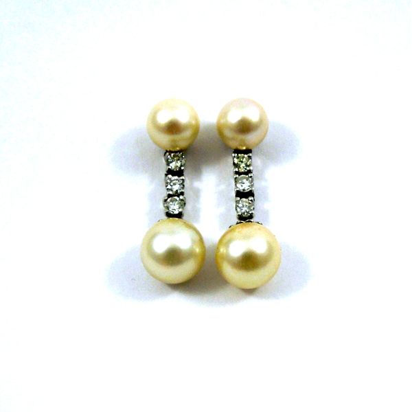Pearl and Diamond Earrings Joint Venture Jewelry Cary, NC