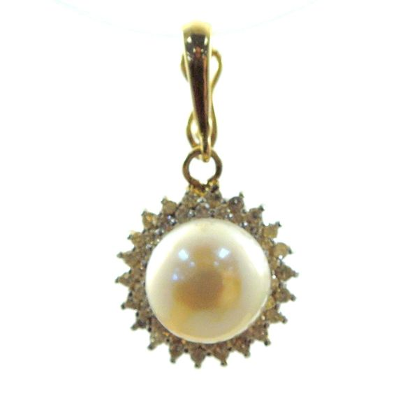 Pearl and Diamond Pendant Joint Venture Jewelry Cary, NC