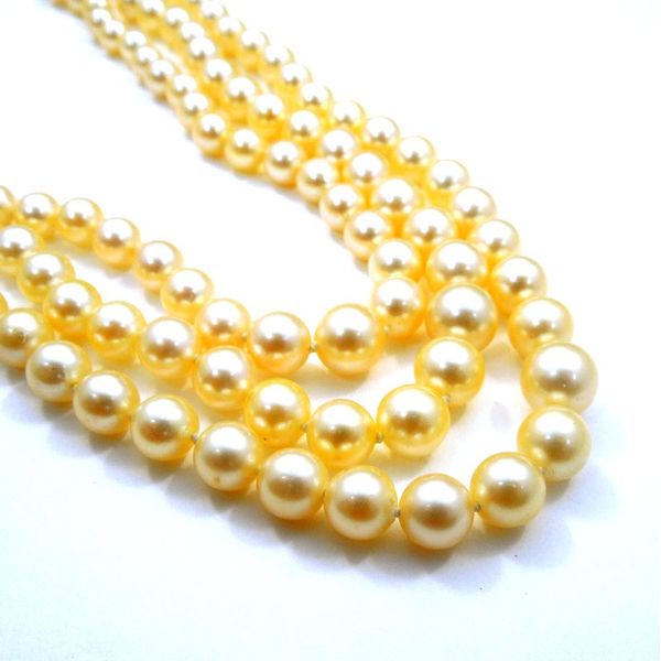 Vintage Three Strand Pearl and Diamond Necklace Joint Venture Jewelry Cary, NC