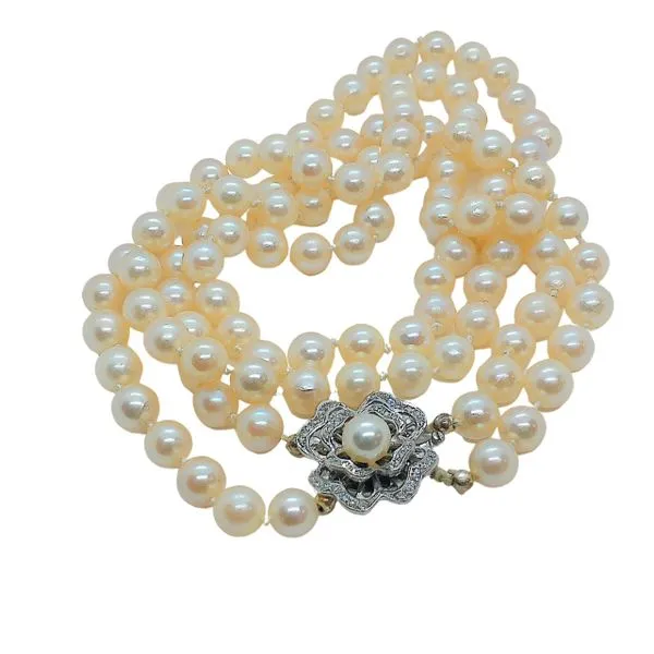 Double Strand Pearl Necklace Joint Venture Jewelry Cary, NC