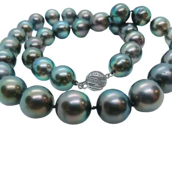 Black Pearl Necklace Image 2 Joint Venture Jewelry Cary, NC
