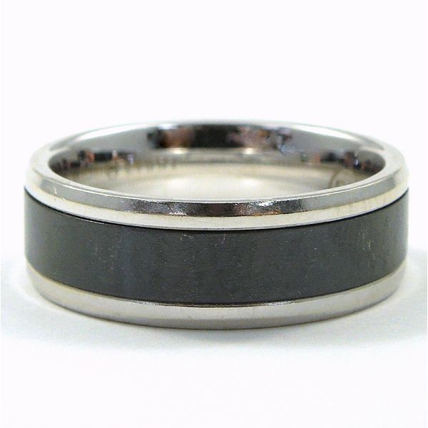 Titanium & White Gold Wedding Band Joint Venture Jewelry Cary, NC