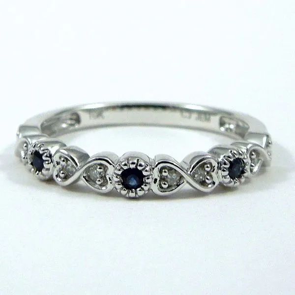 Sapphire and Diamond Wedding Band Joint Venture Jewelry Cary, NC