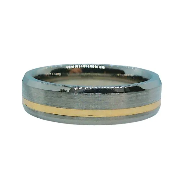 Titanium and Gold Wedding Band Joint Venture Jewelry Cary, NC