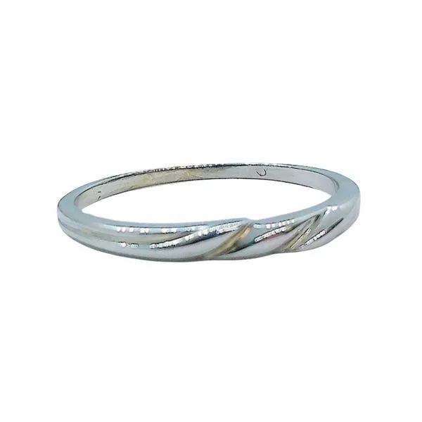 Notched Thin Wedding Band Joint Venture Jewelry Cary, NC