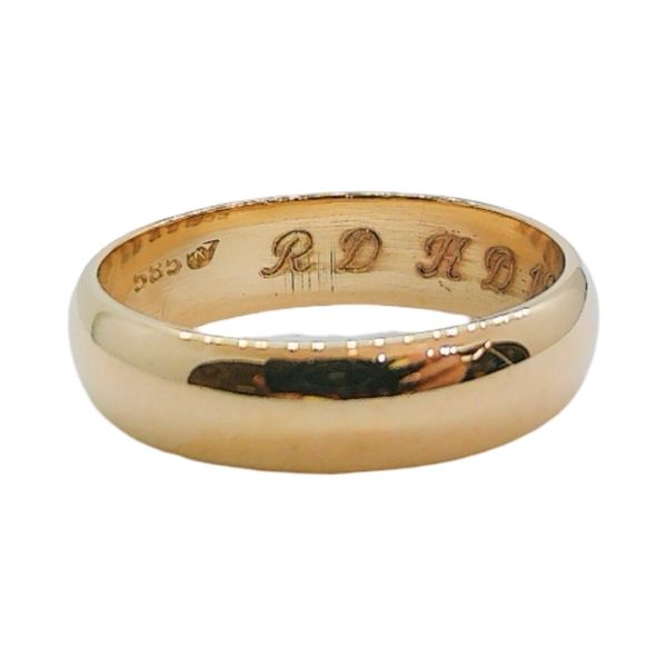 14K Yellow Gold 5.6mm Classic Wedding Band Joint Venture Jewelry Cary, NC