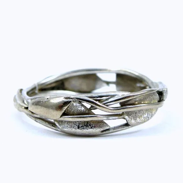 Custom Leaf Pattern Wedding Band Joint Venture Jewelry Cary, NC