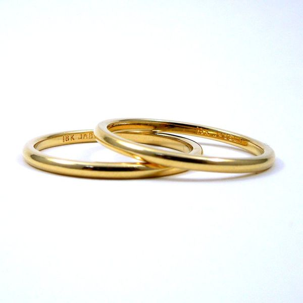 Set of Two Gold Bands Joint Venture Jewelry Cary, NC