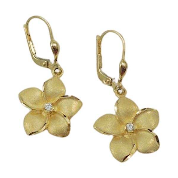 Flower Drop Diamond Earrings Joint Venture Jewelry Cary, NC