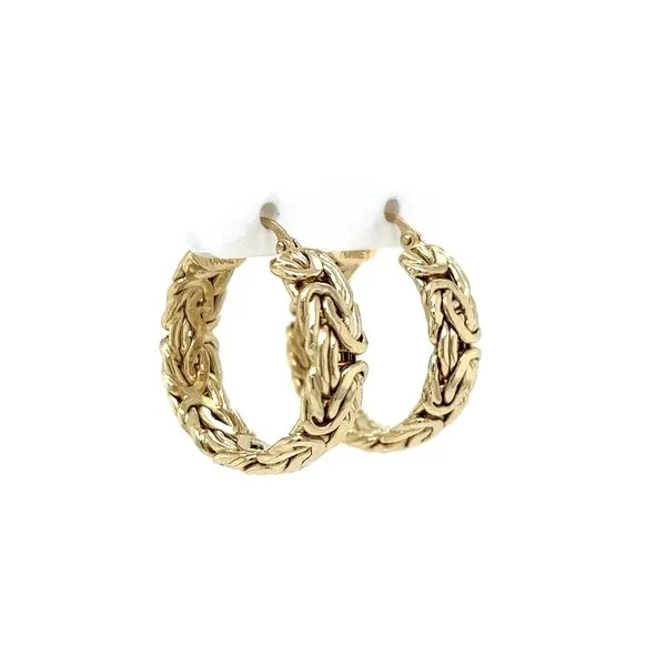 Turkish Weave Hoop Earrings Image 2 Joint Venture Jewelry Cary, NC