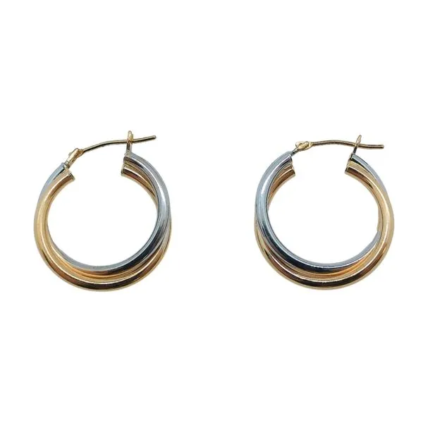 Two Tone Gold Hoops Joint Venture Jewelry Cary, NC