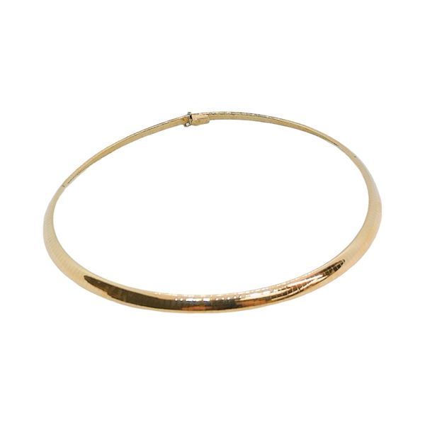 14K Yellow Gold 6mm Omega Chain Necklace 16