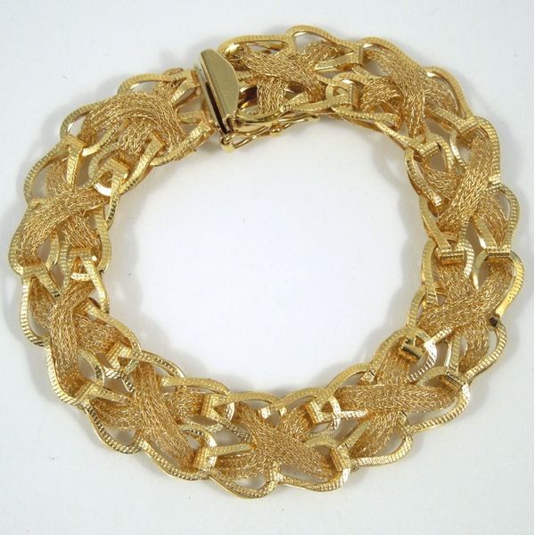 Gold Woven Bracelet Joint Venture Jewelry Cary, NC