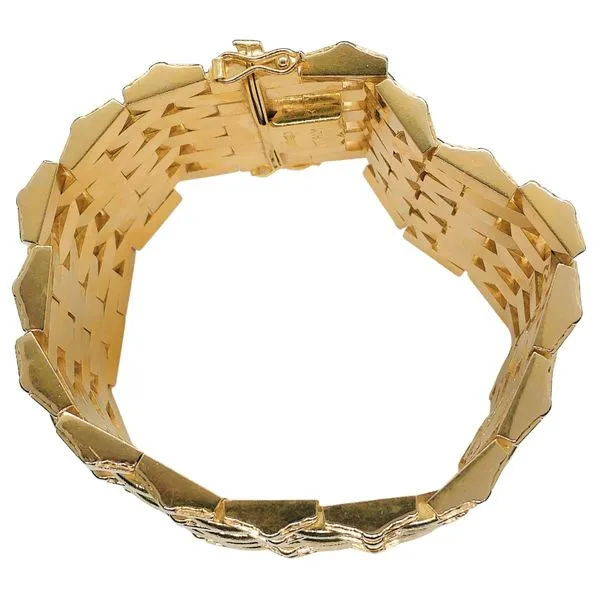 Wide Heavy Link Bracelet Image 3 Joint Venture Jewelry Cary, NC