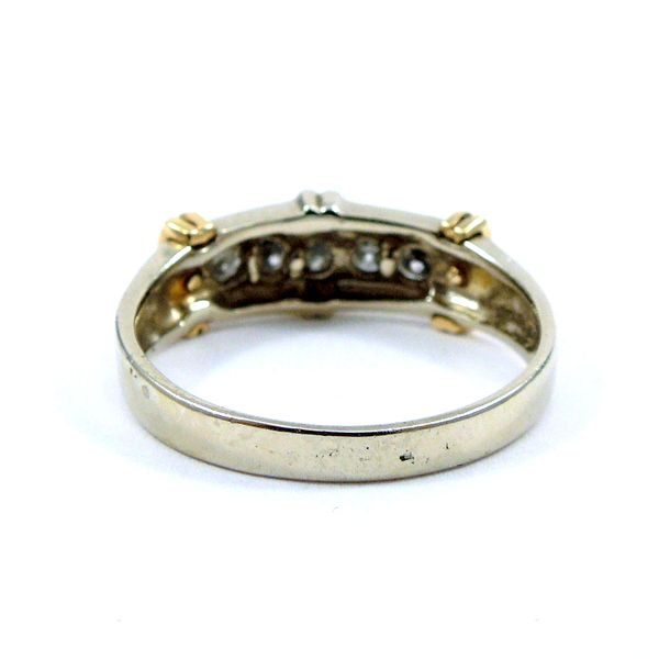 Gents Two Tone Diamond Wedding Band Image 3 Joint Venture Jewelry Cary, NC