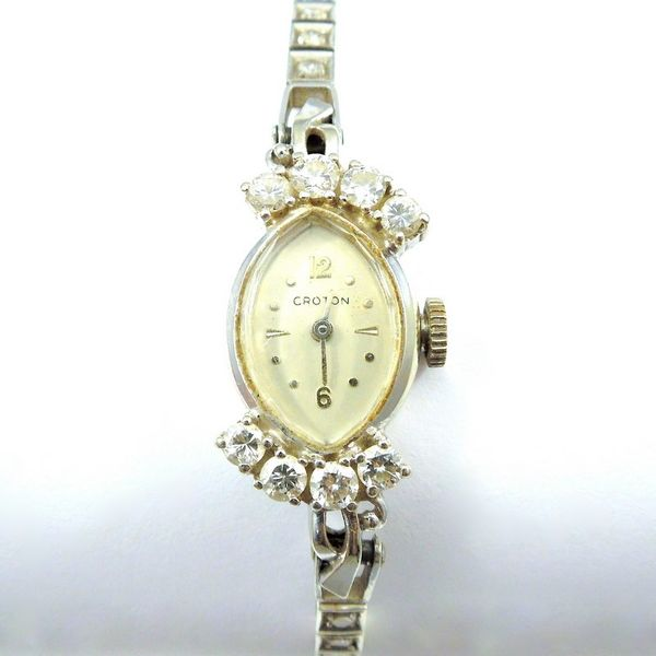 Vintage Diamond Watch Image 2 Joint Venture Jewelry Cary, NC