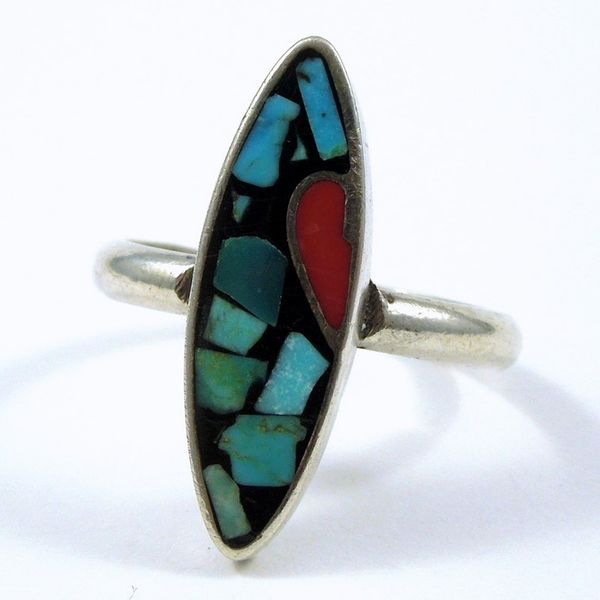 Turquoise & Color Mosaic Ring Joint Venture Jewelry Cary, NC