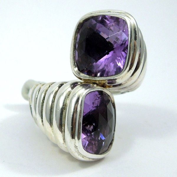 John Hard Double Amethyst Ring Image 2 Joint Venture Jewelry Cary, NC