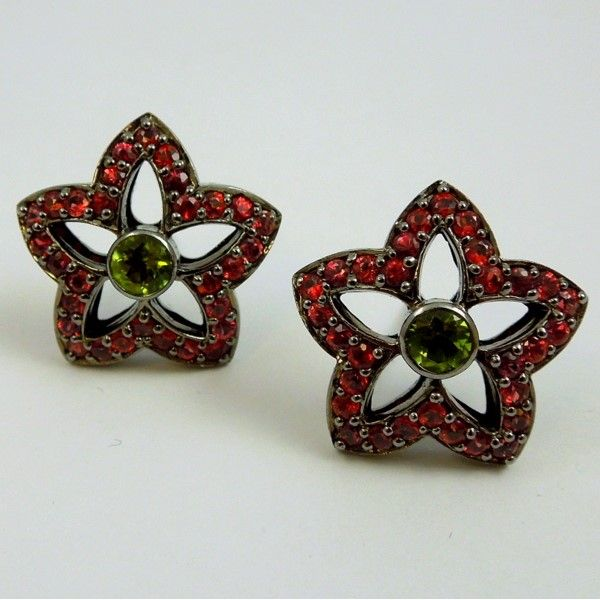 Poinsettia Earrings Joint Venture Jewelry Cary, NC