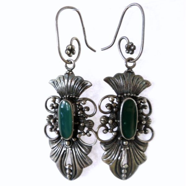 Vintage Green Onyx Earrings Joint Venture Jewelry Cary, NC