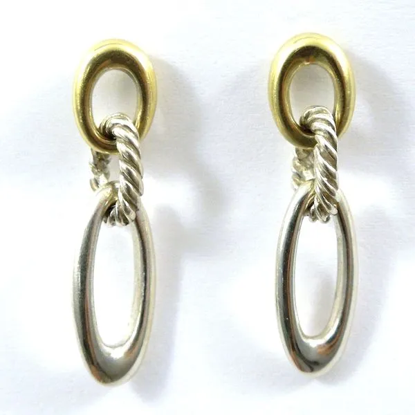Two Tone David Yurman Earrings Joint Venture Jewelry Cary, NC