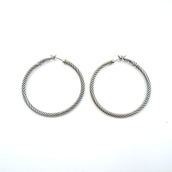 David Yurman Cable Hoop Earrings Joint Venture Jewelry Cary, NC