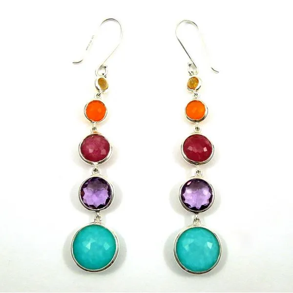 Ippolita Multi-Stone Drop Earrings Joint Venture Jewelry Cary, NC