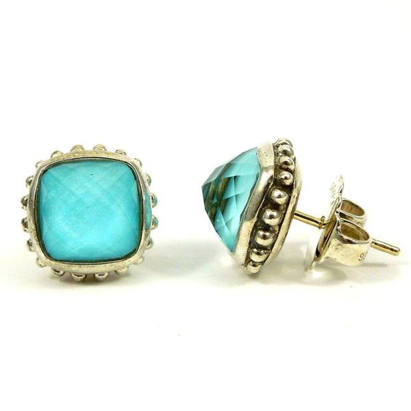 Lagos Blue Stone Earrings Joint Venture Jewelry Cary, NC