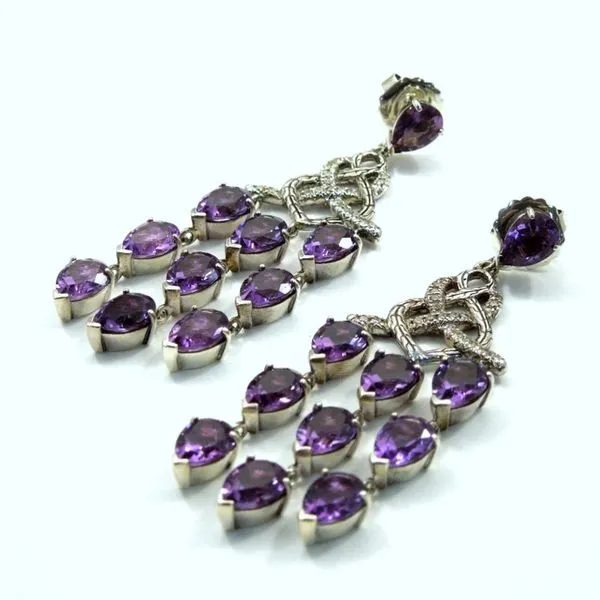 John Hardy Amethyst Dangle Earrings Image 2 Joint Venture Jewelry Cary, NC