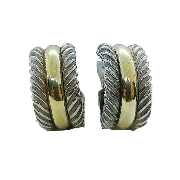 David Yurman Cable Collection Hoop Earrings Joint Venture Jewelry Cary, NC
