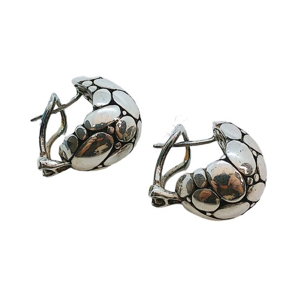 John Hardy Sterling Silver Dot Hoop Earrings Joint Venture Jewelry Cary, NC