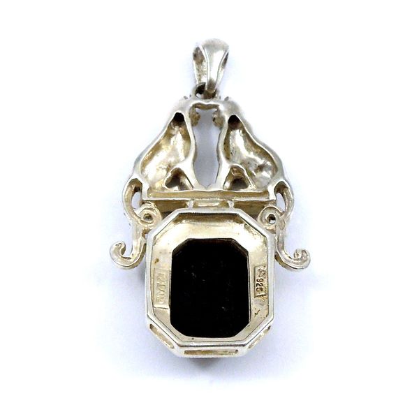 Vintage Onyx and Marcasite Panther Pendant Image 4 Joint Venture Jewelry Cary, NC