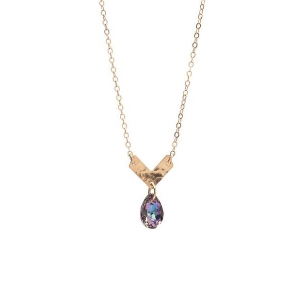 Kenda Kist Jewelry Chevron Vitrail Crystal Drop Necklace Joint Venture Jewelry Cary, NC