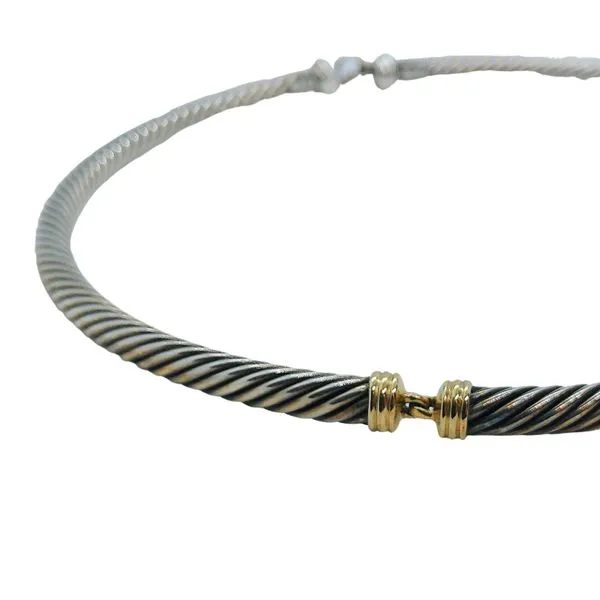David Yurman Cable Chocker Necklace Image 2 Joint Venture Jewelry Cary, NC