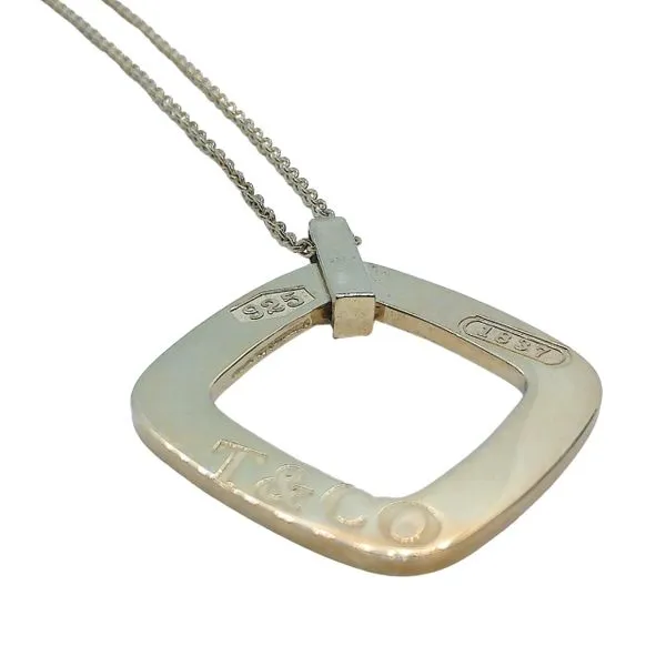 T & Co Square Pendant with Chain Image 2 Joint Venture Jewelry Cary, NC
