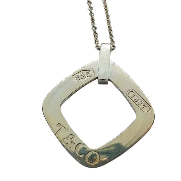 T & Co Square Pendant with Chain Joint Venture Jewelry Cary, NC