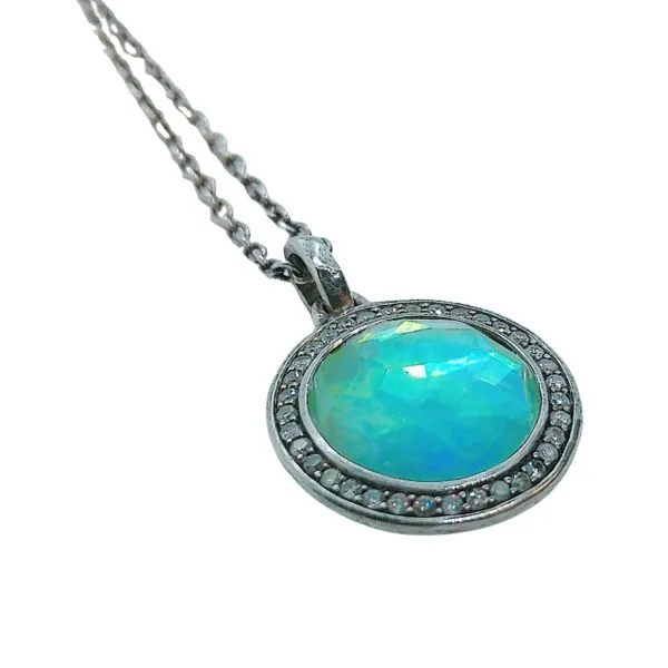 Ippolita Lollipop Amazonite and Diamond Necklace Image 2 Joint Venture Jewelry Cary, NC