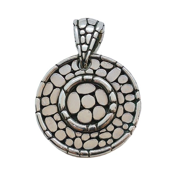 John Hardy Sterling Silver Circle Dot Dragonfly Pendant Joint Venture Jewelry Cary, NC