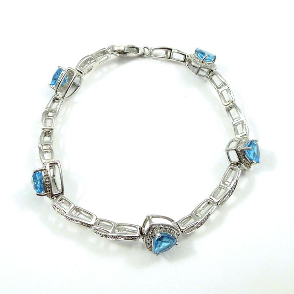 Blue Topaz Bracelet Image 2 Joint Venture Jewelry Cary, NC