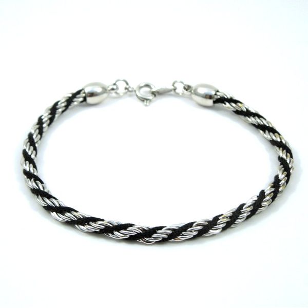Silver and Black Bracelet Joint Venture Jewelry Cary, NC