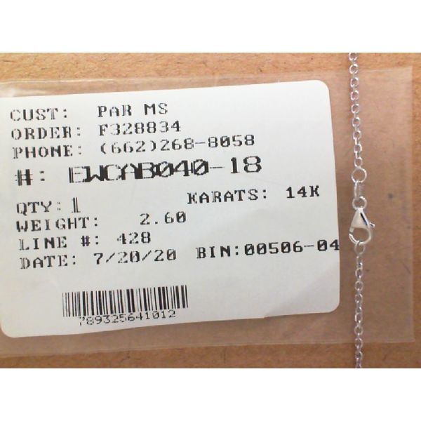 Chain J. Parkerson Jewelers Starkville, MS