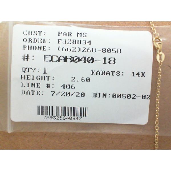 Chain J. Parkerson Jewelers Starkville, MS