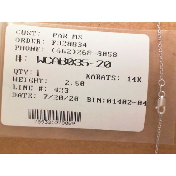 Chain J. Parkerson Jewelers Starkville, MS