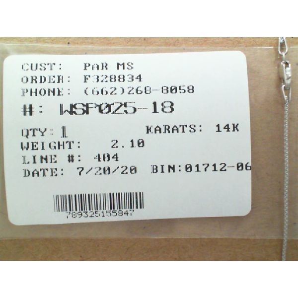 Chain J. Parkerson Jewelers Starkville, MS