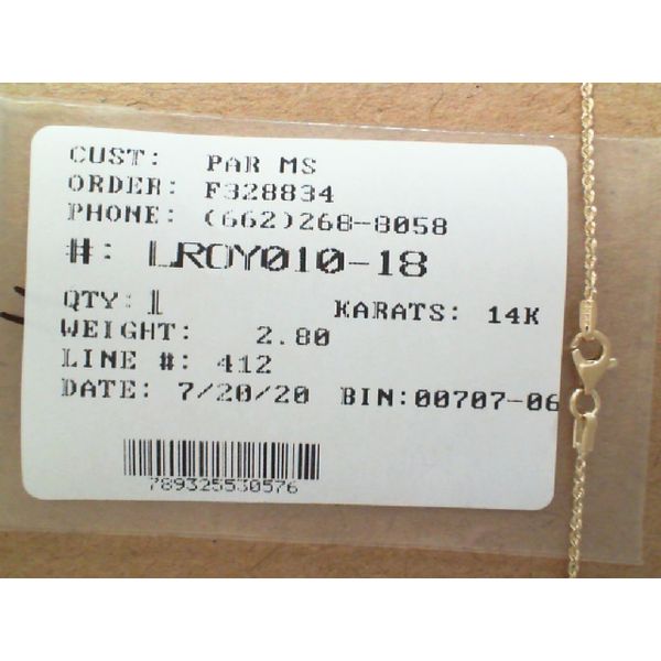 Chain J. Parkerson Jewelers Starkville, MS