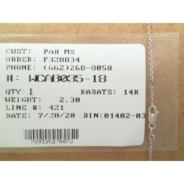 Chain J. Parkerson Jewelers Starkville, MS