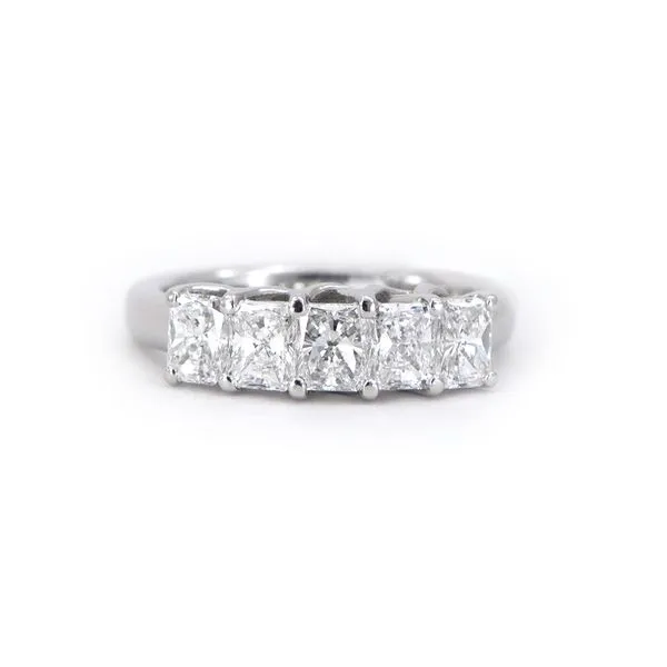 Catherine Ryder Platinum Radiant Cut Diamond Band J. Schrecker Jewelry Hopkinsville, KY